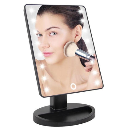 Beleuchteter Kosmetikspiegel 16 LED Tragbarer Make-up-Spiegel 180° Kosmetik und Ästhetik