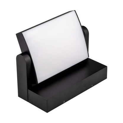 Lampada LED Muro 17W Rettangolare Ruotabile 4000K IP65 Nera