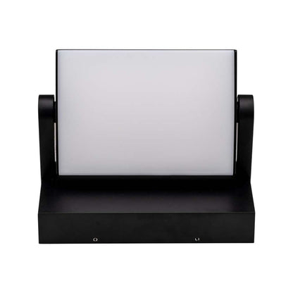 Lampada LED Muro 17W Rettangolare Ruotabile 4000K IP65 Nera