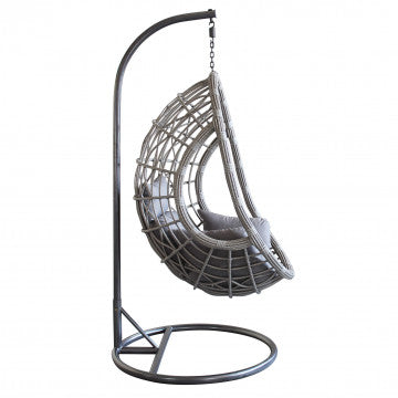 Hängeschaukel Capraia mit Metallgestell und Wicker-Sitzfläche