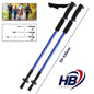 PAIR 2pcs TREKKING POLES TELESCOPIC ADJUSTABLE HIKING WALKING BLUE