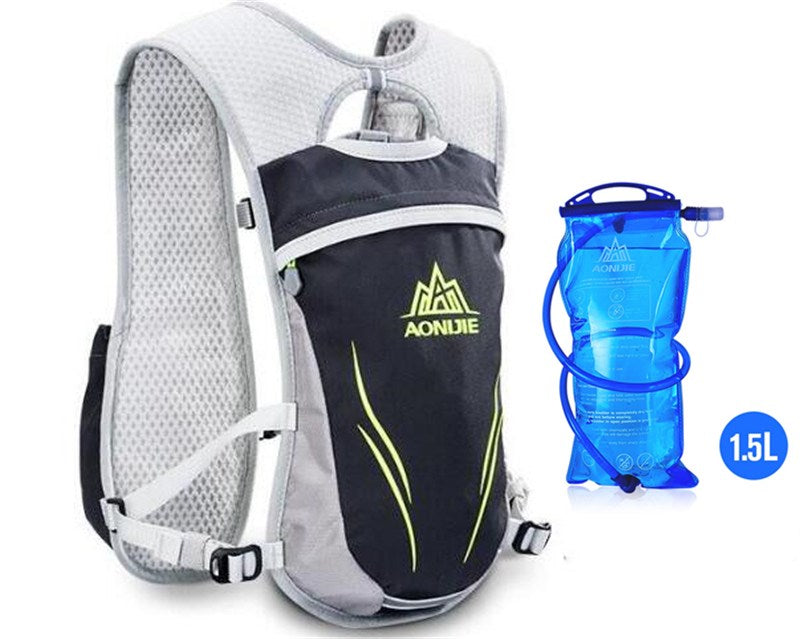 Zaino Running Idratazione Unisex per Maratona con Tasche Multiple