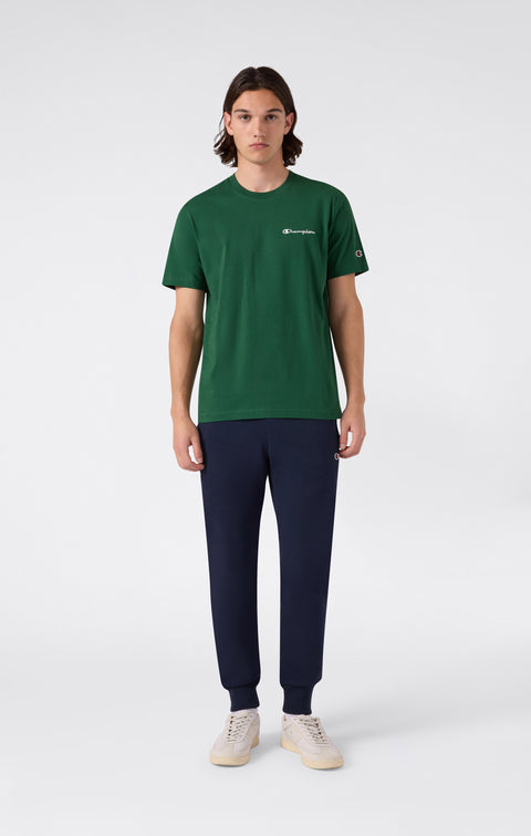Champion Pantalone Jogger Slim Fit Felpato 220299-BS501 Blu Uomo - Pantalone Sportivo