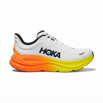 Hoka One One Scarpa Running Uomo Bondi 9 1162011/WNG Bianco