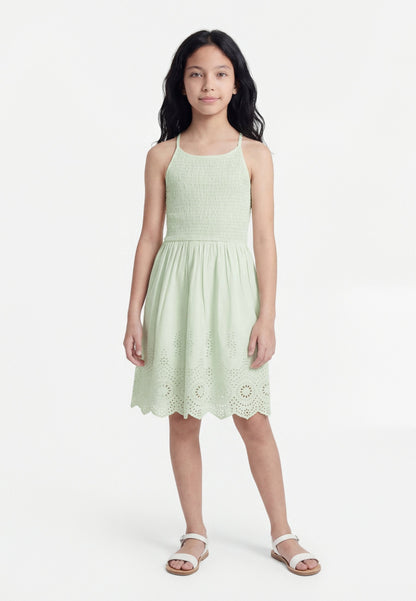 Only Vestito Ragazza KOGBONDI LIFE 15368460 Verde | Abito Casual PE26