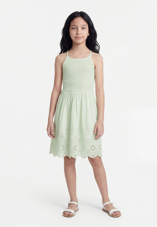 Only Vestito Ragazza KOGBONDI LIFE 15368460 Verde | Abito Casual PE26