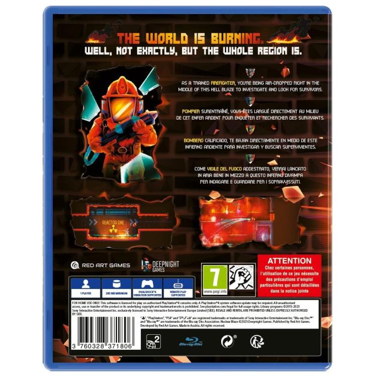 Nuclear Blaze PS4 Disc PlayStation 4 Retro-Spiel Feuerwehr (inkl. Schlüsselanhänger)