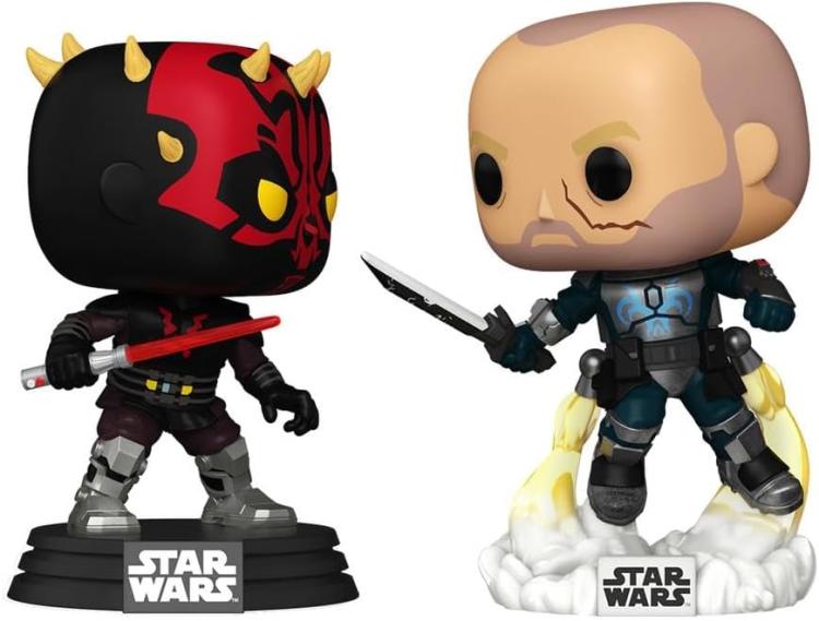 Funko Pop ! Star Wars  2 Pack Darth Maul Vs Pre Vizsla Special Edition Vinyl 9Cm