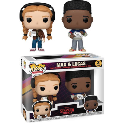 Funko Pop ! Television Stranger Things (2 Pack) Max & Lucas Figure 9Cm Netflix