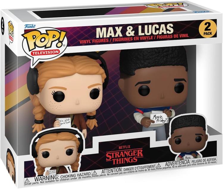Funko Pop ! Television Stranger Things (2 Pack) Max & Lucas Figure 9Cm Netflix