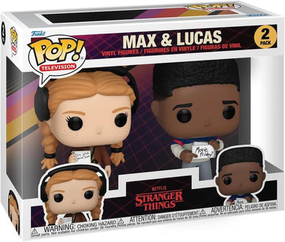 Funko Pop ! Television Stranger Things (2 Pack) Max & Lucas Figure 9Cm Netflix