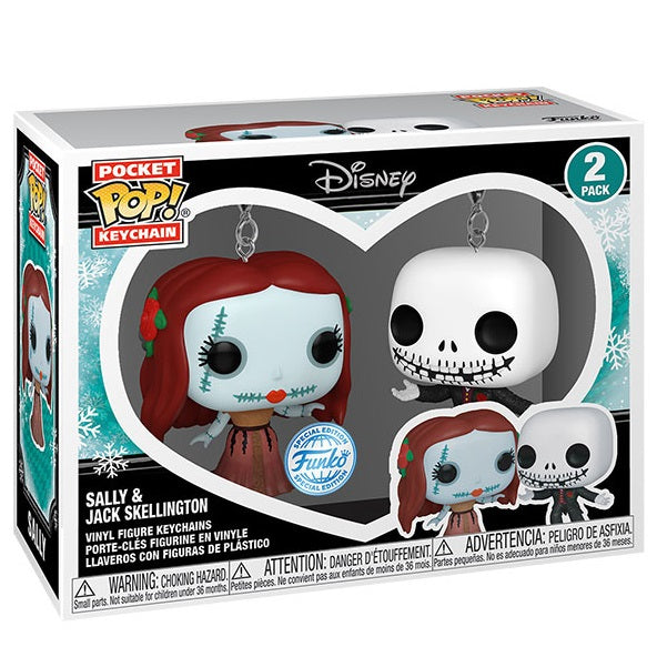 Funko Pop Key! Disney Nightmare Before Christmas 2er Pack Jack & Sally Schlüsselanhänger