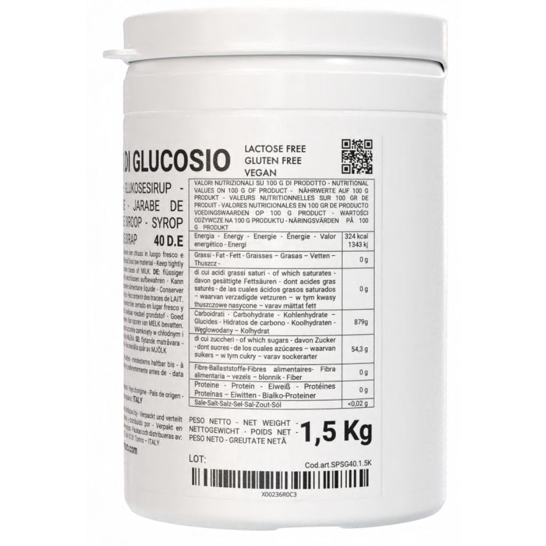 Sciroppo di Glucosio Liquido 40DE - Giusta Dolcezza per Gelati e Pasticceria