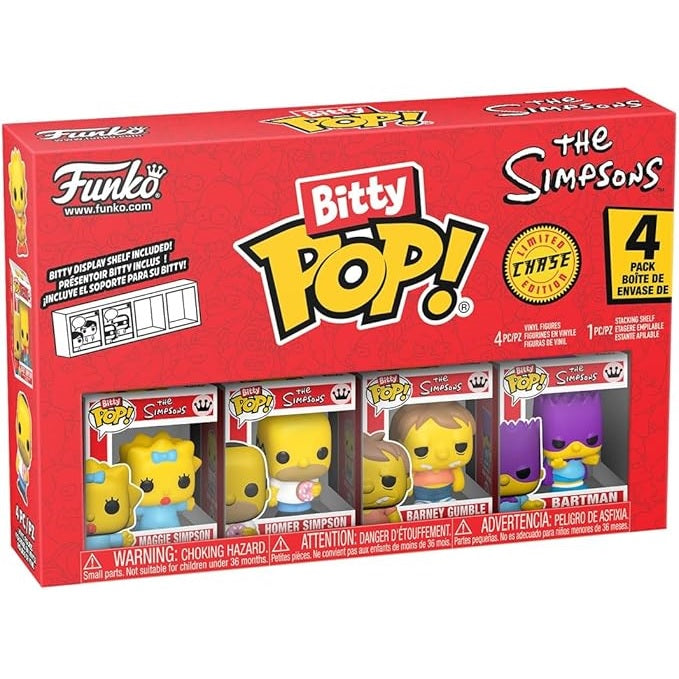 Funko Bitty Pop! Limited Edition Chase - The Simpsons 4 Stück Vinyl Neu