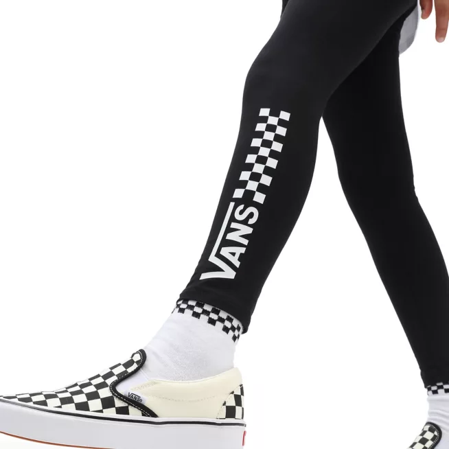 Vans pantalone Leggings da bambina Chalkboard VN0A5ATXY28 nero-bianco