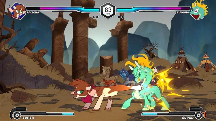 Them's Fightin' Herds Deluxe Edition PS4 Videospiel Playstation 4 EU ITA Up PS5