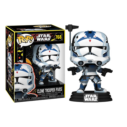 Funko Pop! Movies - Star Wars (768) Clone Trooper Fives (Retro) Vinyl Figur 9cm