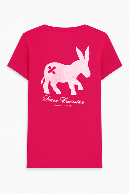 T-shirt Classic Logo Donna Electric Magenta