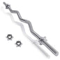 HB Barbell Curl 150cm Ø25mm Steel Dumbbell Curved Bar Bodybuilding 1.50m