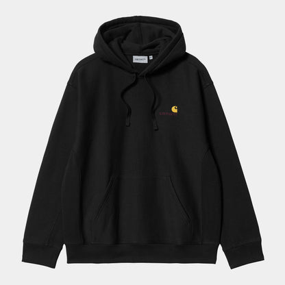Carhartt Felpa con cappuccio Hodded American Script Sweat 1028279 89 nero