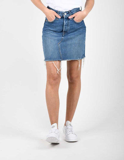 Levi's Gonna a Taglio vivo a vita alta 778820020 indaco medio