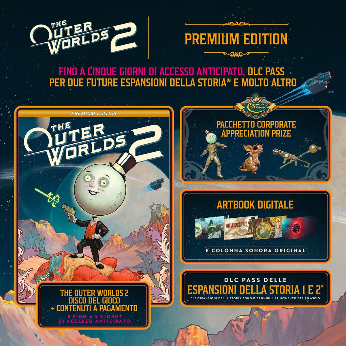 The Outer Worlds 2 Premium Edition PS5 Game EU PlayStation 5 New Game