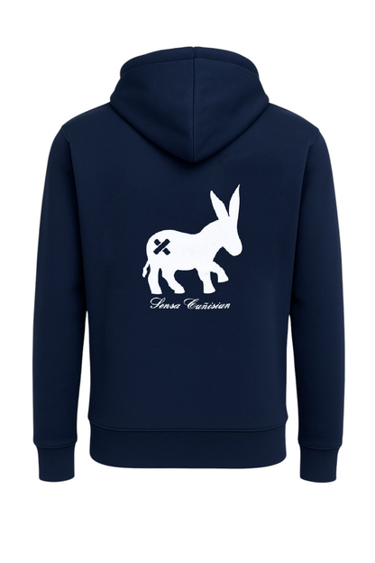 Maglia Zip Logo Uomo Blu