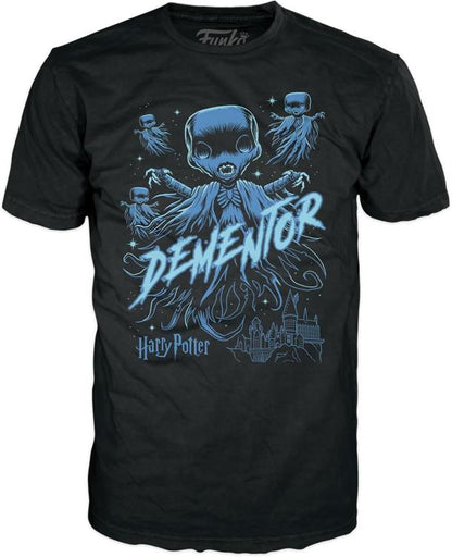 Funko Pop!+Tees Harry Potter Dementor Figur (leuchtet im Dunkeln) - T-Shirt XL