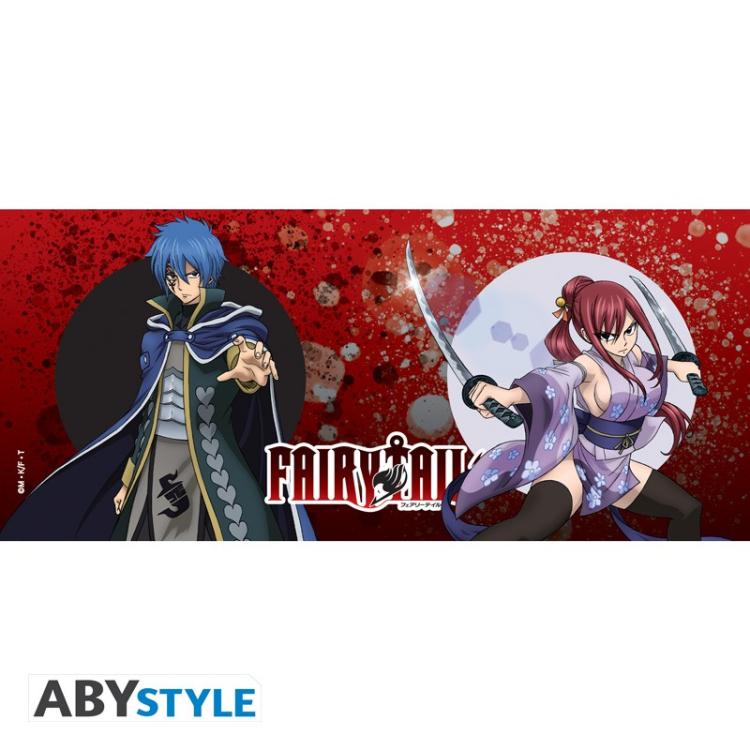Abystyle - Tasse FAIRY TAIL (Erza und Jellal) Logo Becher Keramik 320ml