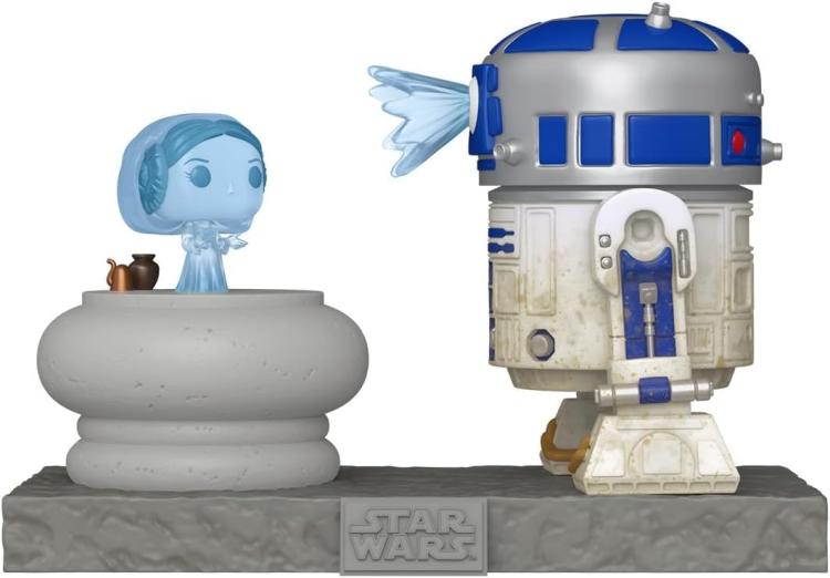 Funko Pop! Star Wars – R2-D2 und Prinzessin Leia (766) Deluxe Actionfigur Film