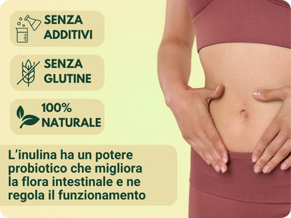Inulina in polvere pura - Origine Europa - A catena corta