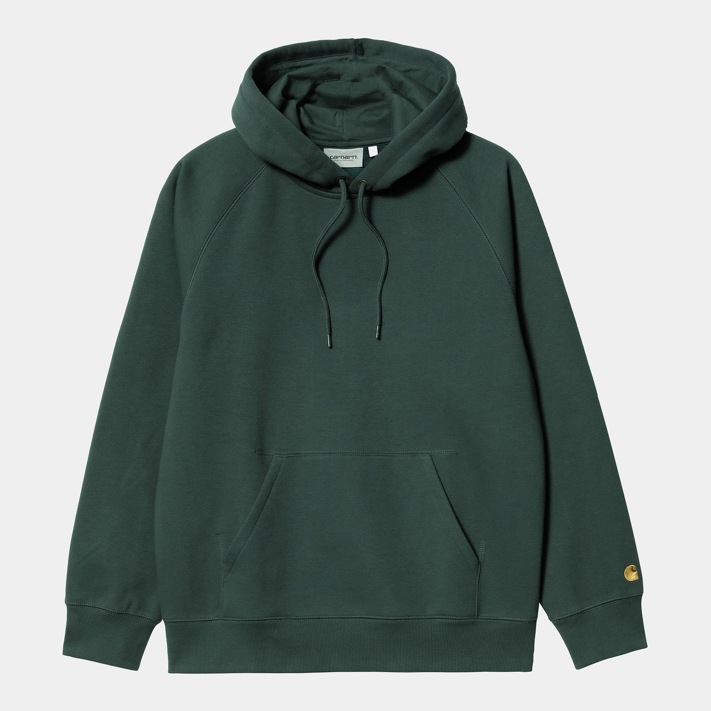 Carhartt Felpa con cappuccio da uomo 1026384 1H3 juniper-gold