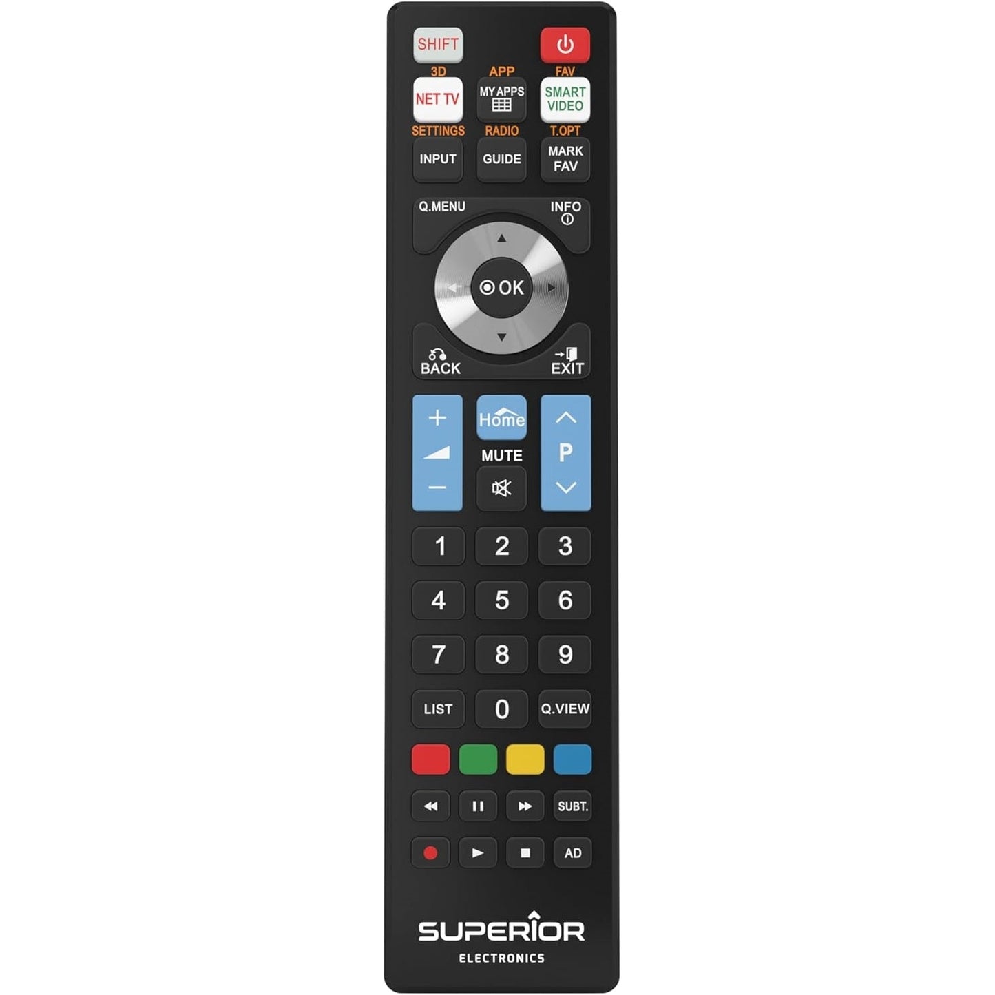 Universal-TV-Fernbedienung Smart TV LG Superior Kompatibel mit LG TV und PC Schwarz
