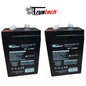 Trustech 2 X Bleigel Akku Akkumulator 6V 4Ah 4,5Ah Wiederaufladbar Auto Peg Perego