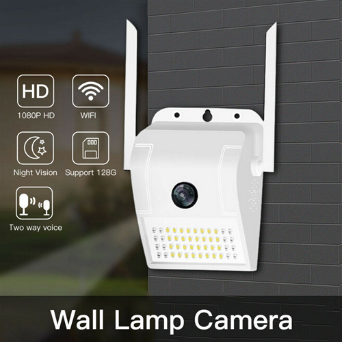 WLAN-IP-Kamera für den Außenbereich, 2 MP, 1080p, LED, Alarmlichtsensor, Suchscheinwerfer, IP66, SD-Kamera
