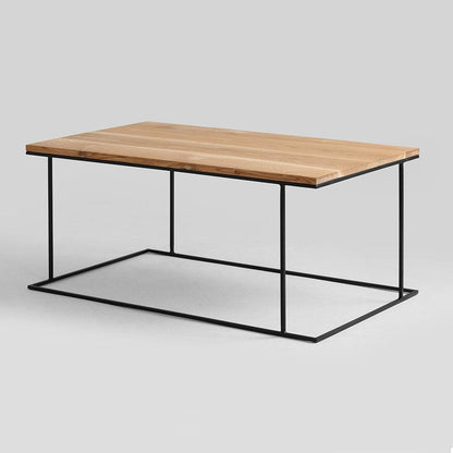 Beistelltisch WALT MASSIVHOLZ 100x60, Holz, schwarz