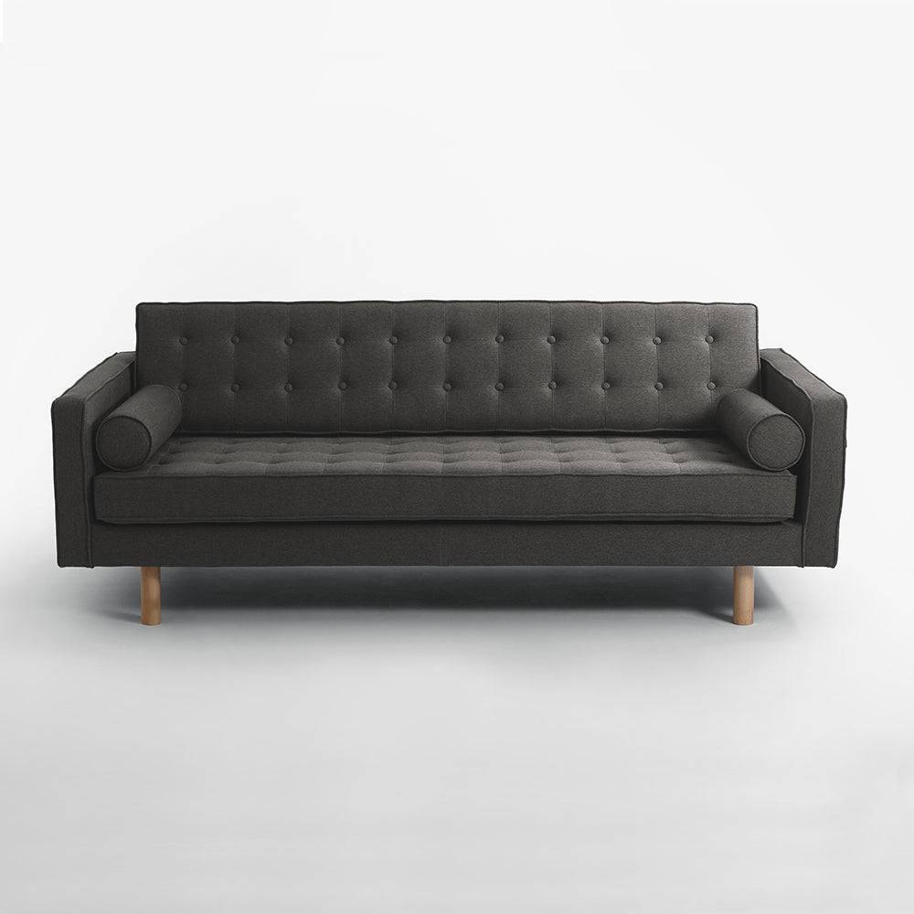 3-Sitzer Sofa TOPIC WOOD, Stahl, Natur