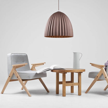 Hängeleuchte PLISSART L braun/Kupfer