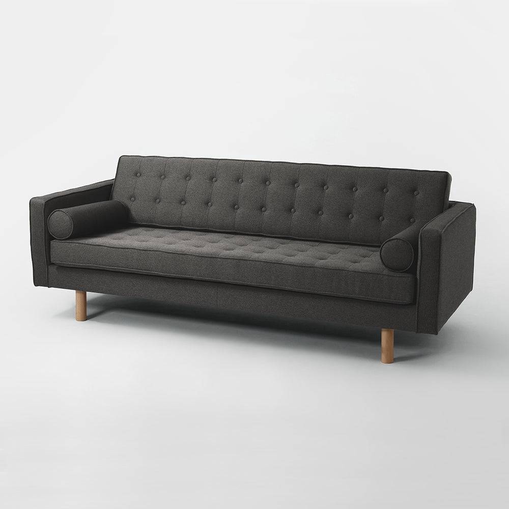 3-Sitzer Sofa TOPIC WOOD, Stahl, Natur