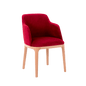 LULU Chair with Armrests - Cranberry