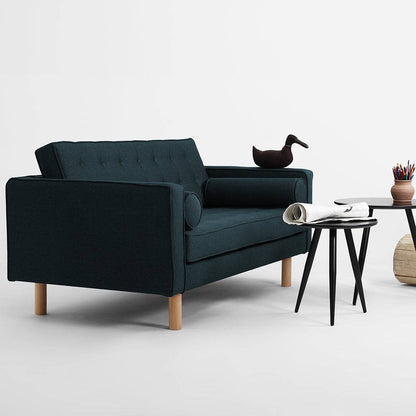 Divano 2 Posti TOPIC WOOD, Deep Sea, Legno Naturale