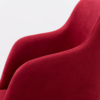 Sedia LULU con Braccioli - Cranberry