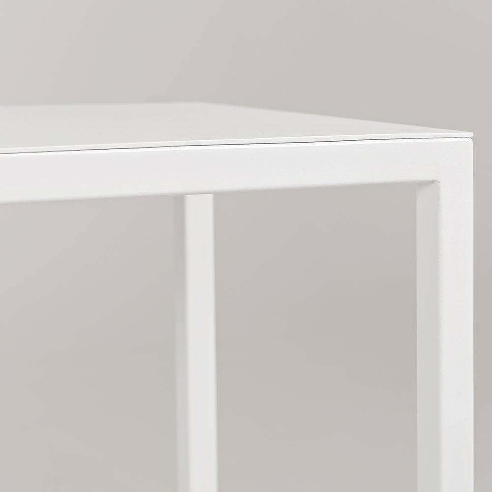 JULITA METALL 75 Regal mit zwei Ablagen, weiß