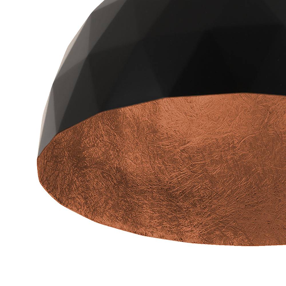 Lampada a Soffitto LEONARD M - Rame-Nero