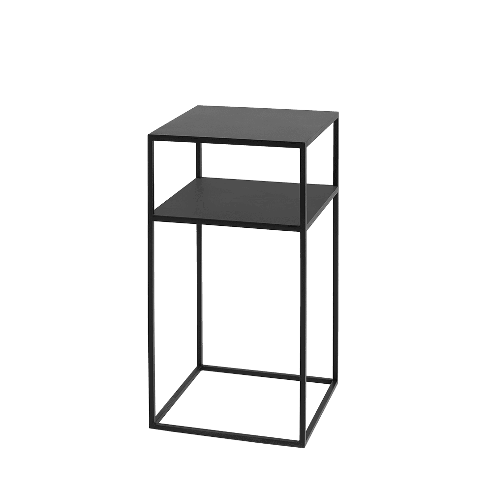 Tavolino Tensio 2 Floor Metal 30 - Nero