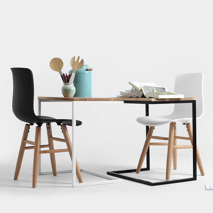 Couchtisch LUPE 60, Eichenfurnier, Weiß