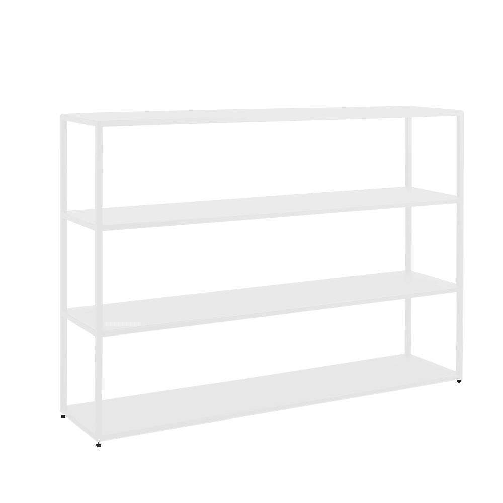 Libreria HYLLER METAL 150x110, bianco