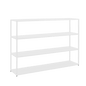HYLLER METAL Bookcase 150x110, white