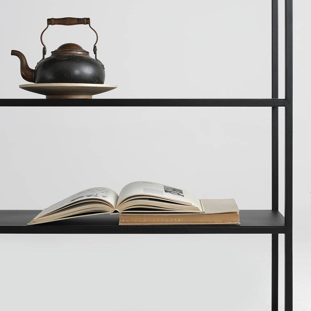 Libreria HYLLER METAL 150x110 - Nero