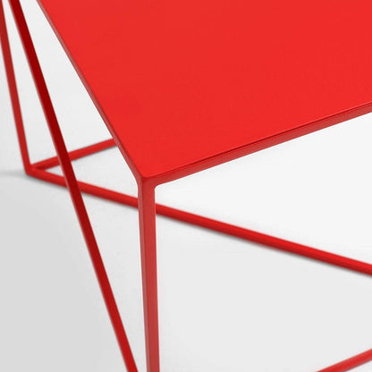 Tavolino laterale MEMO 50x50, Rosso